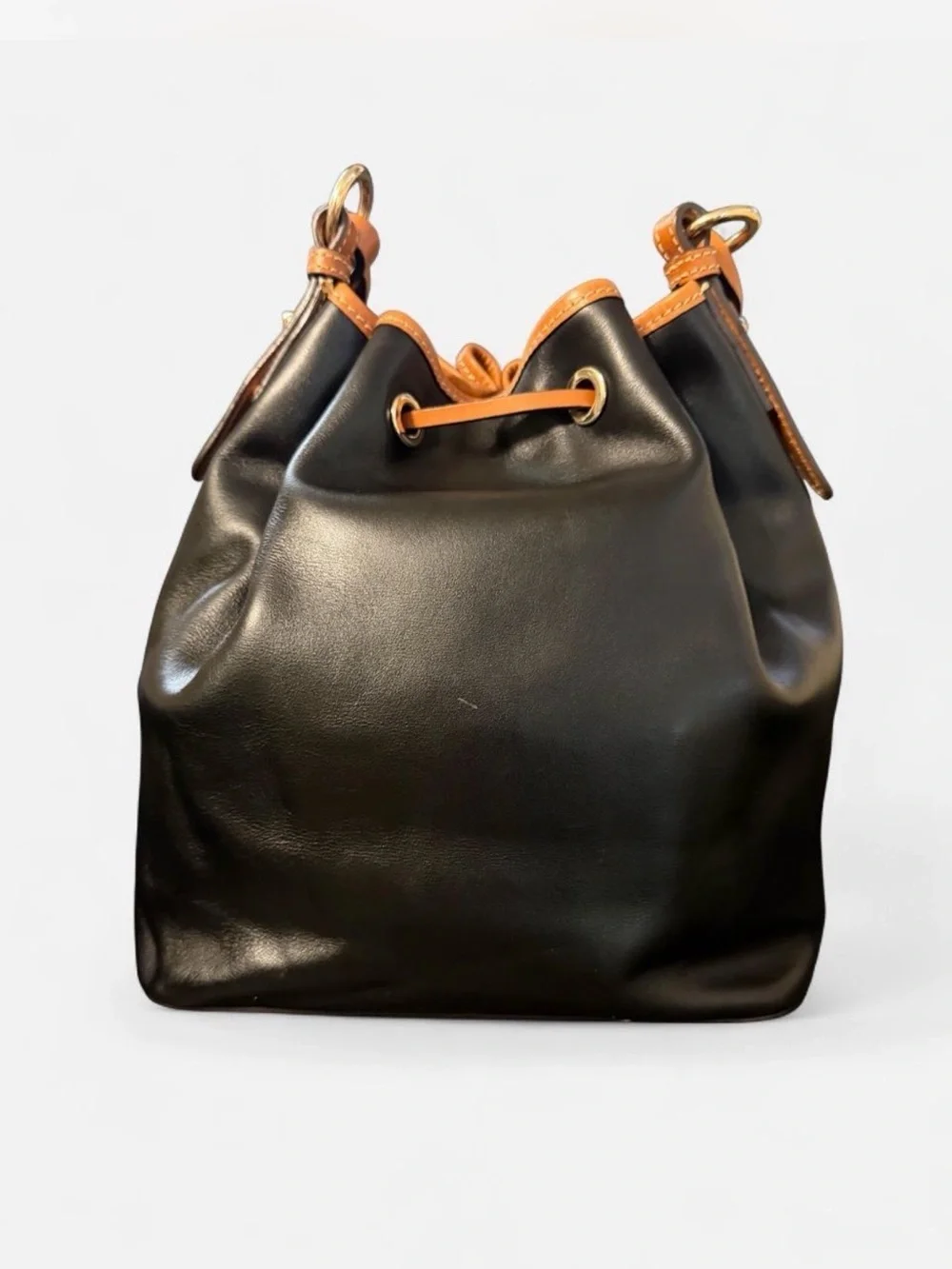 Dooney & Bourke Wexford Tasha Black Leather Bucket Bag